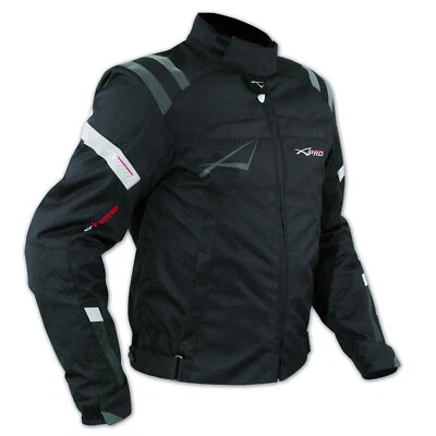 Jacke CE Ruestung Qualität Motorrad Thermal Innenbeschichtung Touring Schwarz - Bild 1 von 3