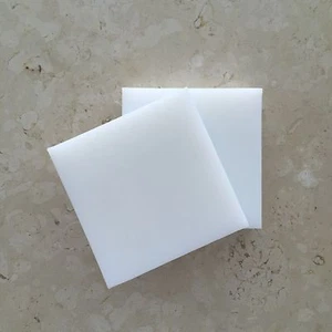 HDPE (High Density Polyethylene) Plastic Sheet 1" x 6" x 12" Natural - Picture 1 of 3