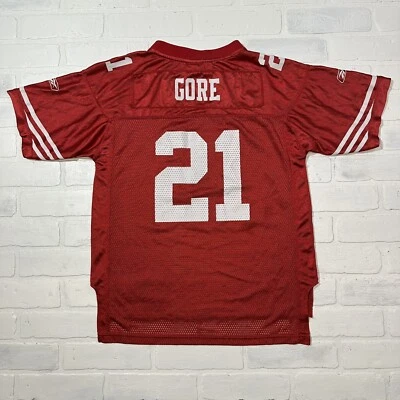 Camiseta De Colección San Francisco 49ers Frank Gore NFL Juvenil Grande 14/16 Reebok Foto 1 de 4