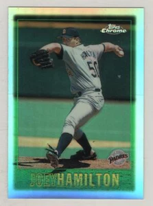 1997 Topps Chrome Refractor #045 Joey Hamilton San Diego Padres BV$5 #45 - Picture 1 of 1