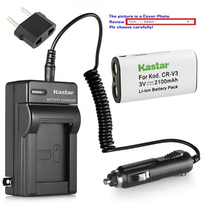 Kastar Battery AC Charger for Konica Digital Revio KD-210Z Konica Minolta E223 - Image 1 of 4