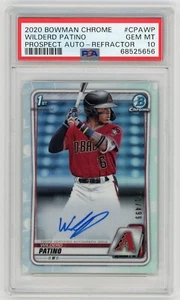 Bowman Chrome Prospect Refractor Auto Wilderd Patino 2020/499 PSA 10 GEM MT - Imagen 1 de 2