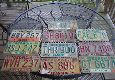 10 Expired Georgia Vehicle License Plates Tags Man Cave Garage Restaurant Decor