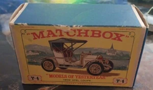 VTG Matchbox Car Model of Yesteryear 1909 Opel Coupe Y-4 Lesley White Diecast - Picture 1 of 13