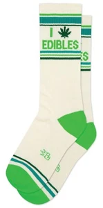 Calze I (POT LEAF) EDIBLES di Gumball Barboncino Unisex Calzini Crew Palestra a Costine - Foto 1 di 3