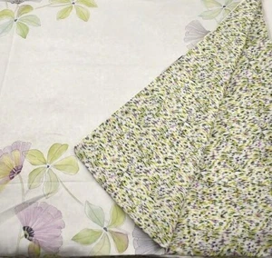 NWT Yves Delorme Queen Duvet Cover 94x87 Exotic Floral Graphic Organic France - Picture 1 of 24