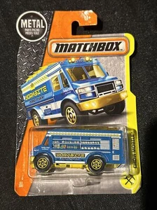 Matchbox Chow Mobile Worksite Food Truck 2016 Blue - Picture 1 of 1