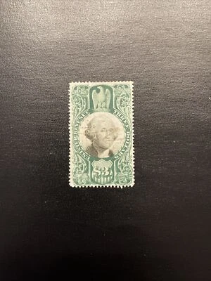 Us Stamp Scott #R147 $3 Us Internal Revenue Third Issue-Washington 1872 Used Ng - Image 1 of 2
