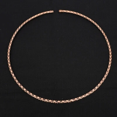 Copper Wire Collar Necklace  Wire Copper Wire Adjustable Necklace Jewelry - Image 1 of 4