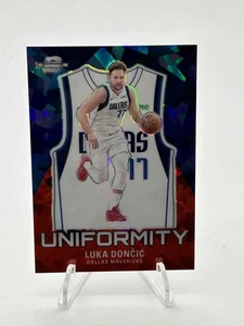 2023-24 Contenders Optic Luka Doncic Uniformity Red Cracked Ice #/175 - Picture 1 of 2