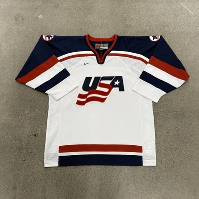 Vintage Olympic USA Nike Hockey Jersey Men's Size Large - Image 1 of 4