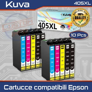 Cartucce 405XL Compatibili Epson WF-3820 3825 4820 4825 7830 7835 7840 10-Pack - Imagen 1 de 7