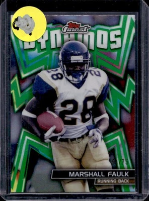 2024 Finest Marshall Faulk Dynamos refractor verde #51/75 Foto 1 de 2