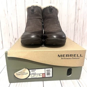 Merrell Sulis Coffee Women’s Performance Weatherproof Outdoor Boots New Sz 10.5 - Picture 1 of 11