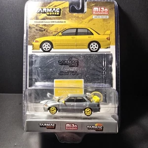 1/64 Asphalt Works Mitsubishi Lancer GSR Evolution III gelb Mijo Chase Car - Bild 1 von 2