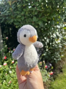 Jellycat Fluffy Penguin Rare Retired Plush New Without Tags 5” - Picture 1 of 10