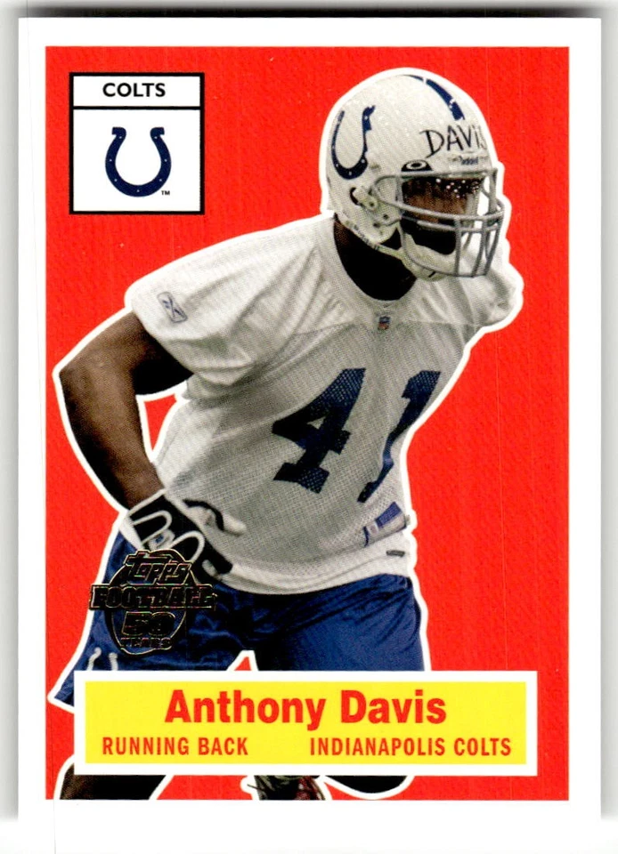 2005 Topps Anthony Davis 50th Anniversary Rookies #/50 Rookie #386 - Image 1 of 2