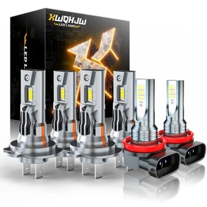 6000K Super Bright Combo LED Headlight H7 H7 H11 High-Low Beam+Fog Light Bulbs - Picture 1 of 18