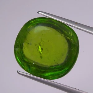 12.68CT Marvelous 100% Natural Olive Green Tourmaline Cabochon, - Picture 1 of 2