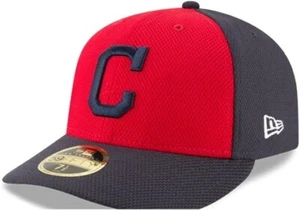 Cleveland Indians New Era Diamond Era Low Profile 59FIFTY Fitted Hat - 7 1/2 - Picture 1 of 3