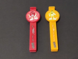 New 2 M&M's Malaysia Yellow & Red Storage Snack Bag Clips Keeping Food Fresh - Picture 1 of 5