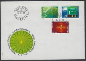 v2015 Schweiz/ verschiedene Motive MiNr 1184/86 auf FDC - Imagen 1 de 1