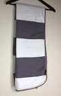 The Shrunks Kids Gray & White Stripe 100% Cotton Blanket 40" X 52" No Staining.