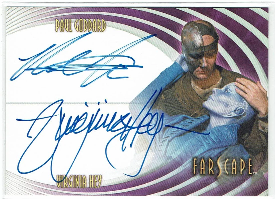 Farscape Through the Wormhole Auto Autograph DA3 Paul Goddard / Virginia Hey - Image 1 of 2