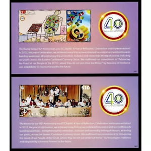 FR7298 - 2024 Saint Lucia Banque Centrale des Caraïbes Conjointe - Joint Issue - Afbeelding 1 van 1