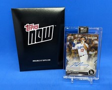 Max Muncy 2021 Topps Now Postseason #PS-13A - Auto #d 38/99 Los Angeles Dodgers