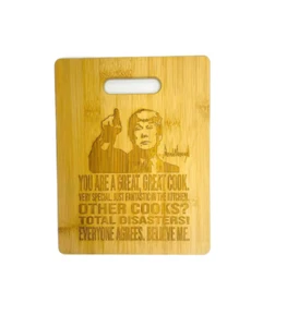 Tabla de cortar de bambú para grabar madera cocina DONALD TRUMP You are a Great Cook MAGA - Imagen 1 de 1