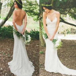 Katie May Poipu Lace Backless Wedding Dress - Picture 1 of 5