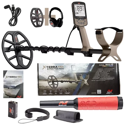 Detector de Metales Minelab X-Terra Elite Expedition Pack y Pro Find 40, Impermeable Foto 1 de 4