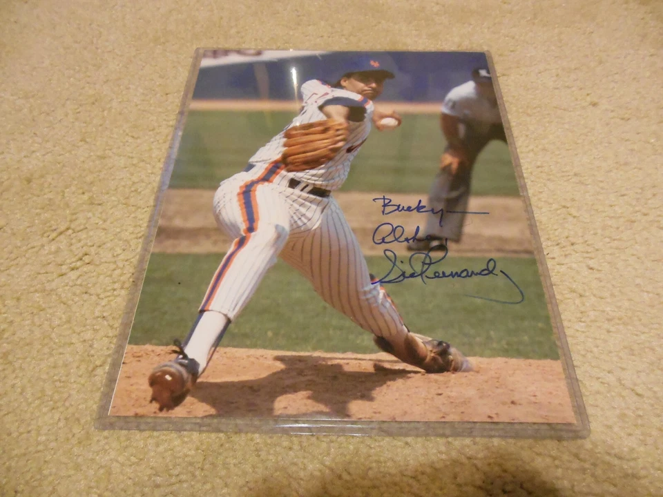 Foto autógrafa a color de Sid Fernández 8" x 10" Foto 1 de 1