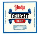 Usa - Beer Label - Hudepohl Brewing Co, Cincinnati, Oh - Hudy Delight Beer