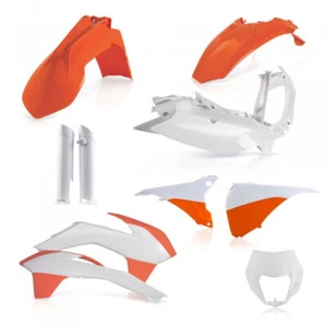 ORANGE/WHITE ACERBIS Plastic Kit Fits KTM 250EXC 2014 2015 EXC250 - Picture 1 of 1