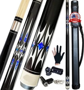 Palos De Tacos De Billar Profesionales De Arce Canadiense De 58", 20 Onzas Verde - Picture 1 of 8