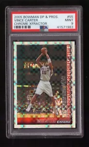 2005-06 Bowman Chrome #55 Vince Carter X-Fractor 142/150 PSA 9 - Picture 1 of 2