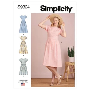 SIMPLICITY Schnittmuster 9324 Misses Damen Plus Kleid 6-14 oder 14-22 5 % RABATT - Bild 1 von 5