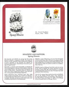 #3900-3903 37c Spring Flowers- Set of 4 on 2 PCS FDCs w/ Info Pages - Picture 1 of 3