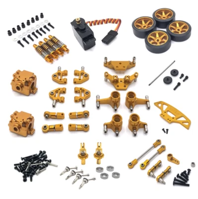 Aluminum Metal Upgrade parts Kit For WLtoys 1/28 284131 K969 k979 k989 k999 car - Image 1 of 4