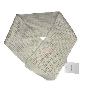 Bufanda Lisa Yang 100% Cachemira Lima Gruesa Tejida Marfil Crema Talla Única Nueva con Etiquetas $335 - Imagen 1 de 11