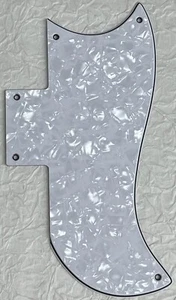 New Great-For Gibson SG ‘61 Reissue Style Guitar Pickguard 4 Ply White Pearl - Picture 1 of 5
