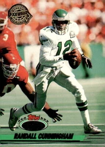 1993 Stadium Club #168 Randall Cunningham Super Bowl XXVIII Super Teams Exchange - Picture 1 of 2