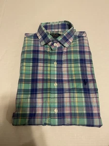 Polo Ralph Lauren Hemd Herren Medium Slim Fit Baumwolle Stretch Pony Preppy - Bild 1 von 6
