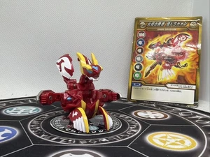 Bakugan BakuTech Pyrus Gren Dragaon Dragonoid & Ability Card Japan Import Rare - Picture 1 of 7