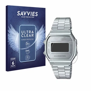 6x Folie für Casio A168WEM-7EF Schutzfolie Displayschutz Display Schutz Klar - Zdjęcie 1 z 11
