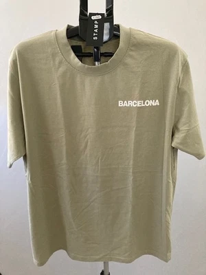 Nueva Camiseta Beige Barcelona Souvenir con Logo Talla 2XL ¡Gran Precio! Foto 1 de 4