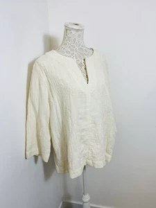 Poetry Cream Embroidered Blouse - Size 16 - Unworn - Picture 1 of 5