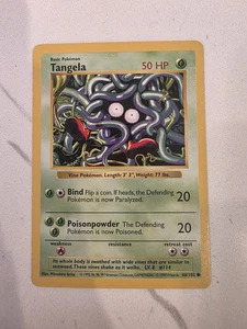 Pokemon Tangela 66/102 - Carta Set Base Senza Ombre - NM - Foto 1 di 2